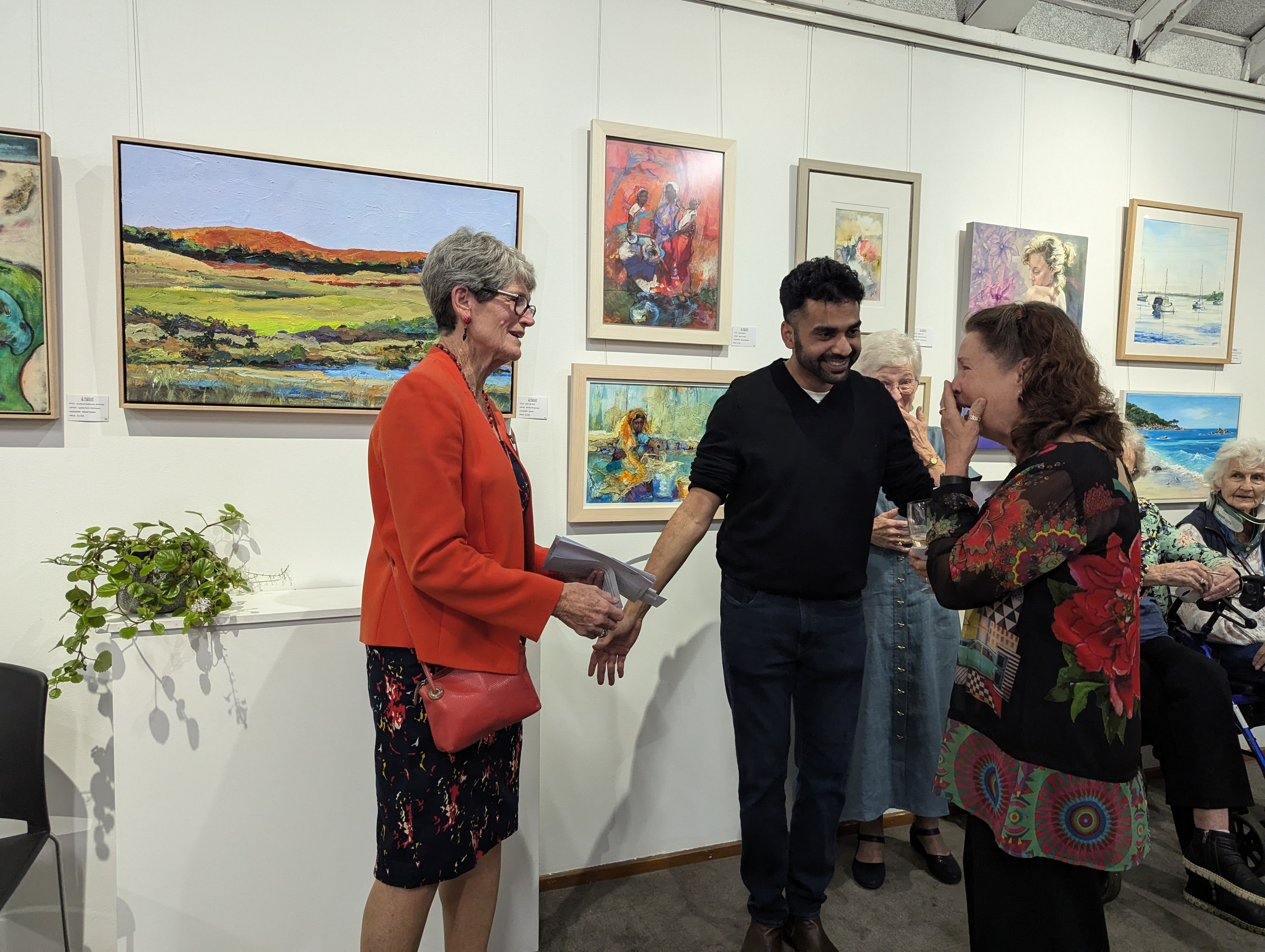 Our overall winner was, Lorraine Hubbard with her Painting.